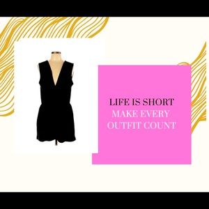 BCBGeneration Black Romper Size Small